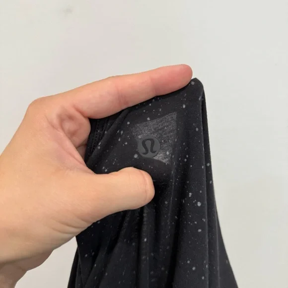 Lululemon Back In Action Long Sleeve *Splatter Black Women’s Size 10 - Picture 6 of 9